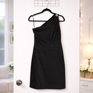 ✨Badgley Mischka One Shoulder Cocktail Dress Size M
